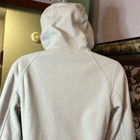 🎉HP🎉Awesome The North Face Grey Knit/faux fur lined hooded zip jacket Sz S/P - Picture 8 of 14